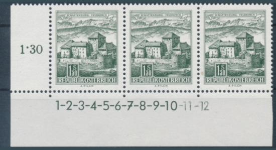 Briefmarke mit Symbolzahl(en)